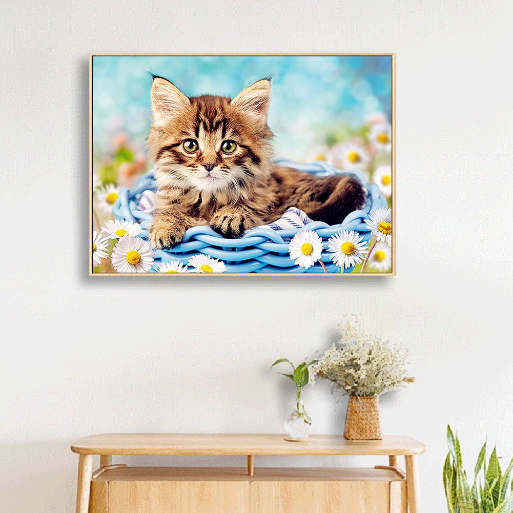 Cat - Full Square Drill Diamond Painting 30*40CM