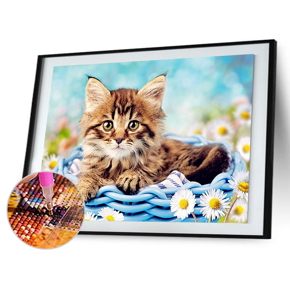 Cat - Full Square Drill Diamond Painting 30*40CM