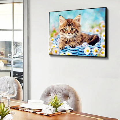 Cat - Full Square Drill Diamond Painting 30*40CM