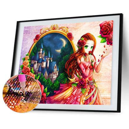 Beautiful Girl - Full Square Drill Diamond Painting 30*40CM