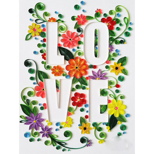 Love - Full Square Drill Diamond Painting 20*30CM