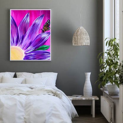 Flowers And Butterflies - Full Square Drill Diamond Painting 30*40CM