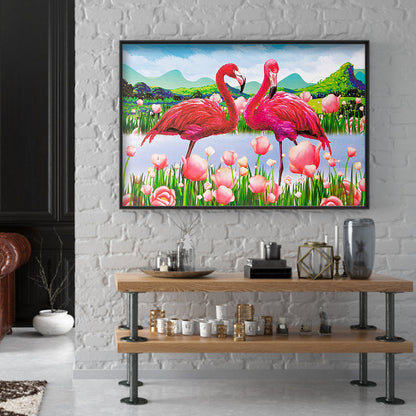 Flamingo - Full Square Drill Diamond Painting 30*40CM