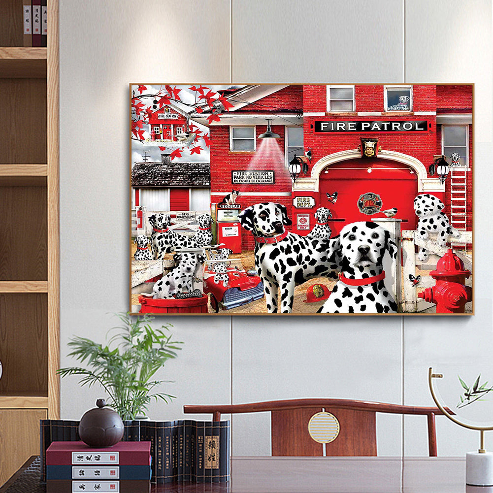 Dalmatians - Full Square Drill Diamond Painting 30*40CM