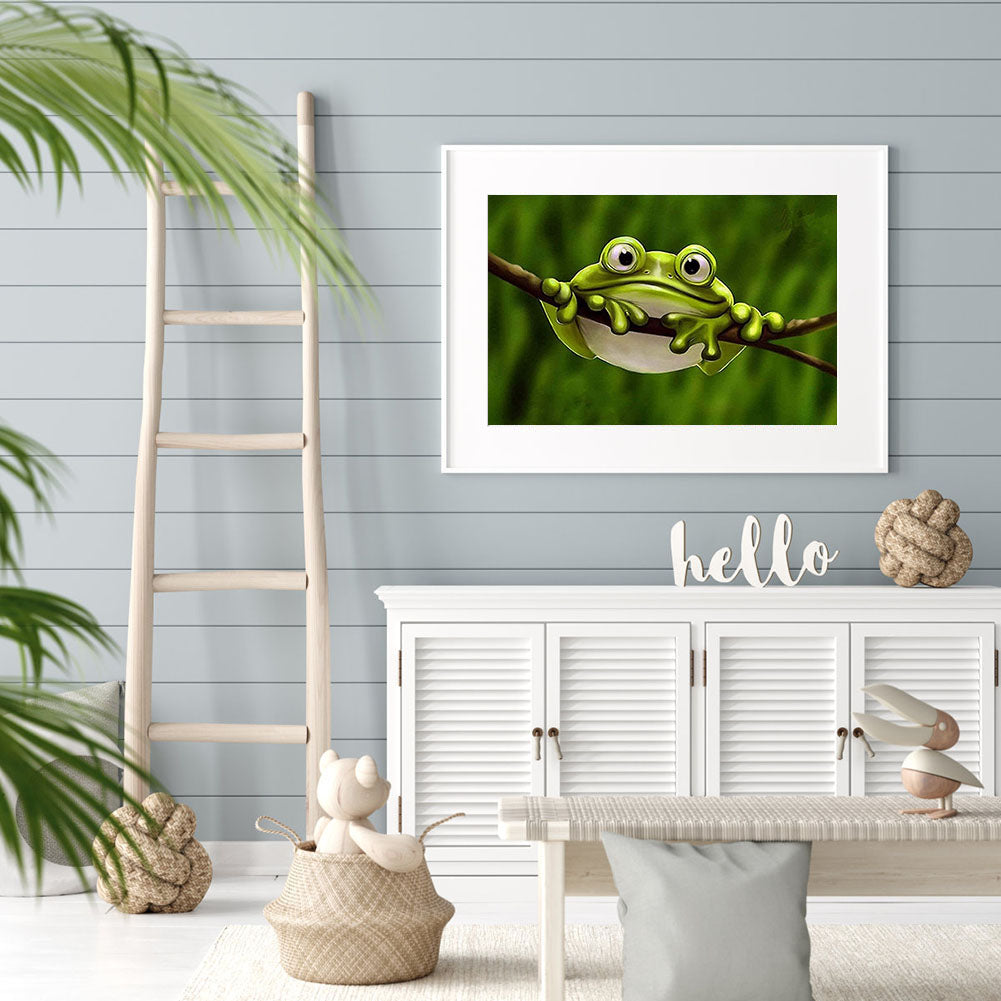 Big Eyed Frog - Full Square Drill Diamond Painting 30*40CM