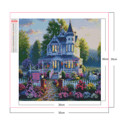 Flower Villa - Full Square Drill Diamond Painting 30*30CM