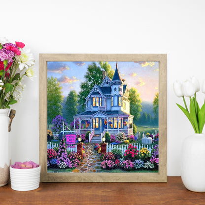 Flower Villa - Full Square Drill Diamond Painting 30*30CM