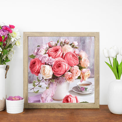 Flower - Full Square Drill Diamond Painting 30*30CM