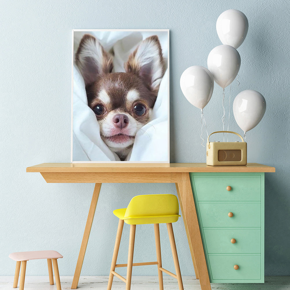 Cute Dog - Full Square Drill Diamond Painting 30*40CM