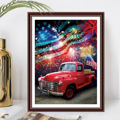 Flag Car - Full Square Drill Diamond Painting 30*40CM