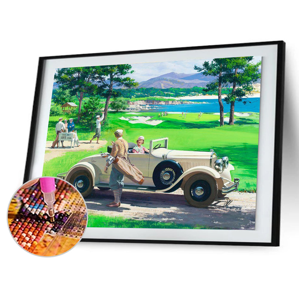 Outdoor Car - Full Square Drill Diamond Painting 30*40CM