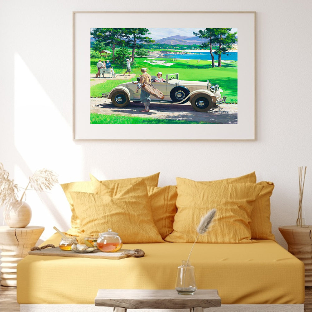 Outdoor Car - Full Square Drill Diamond Painting 30*40CM