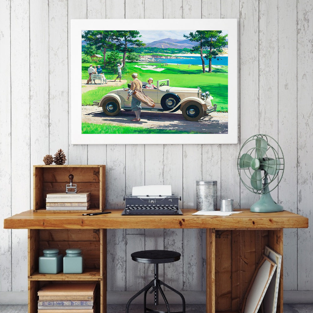 Outdoor Car - Full Square Drill Diamond Painting 30*40CM