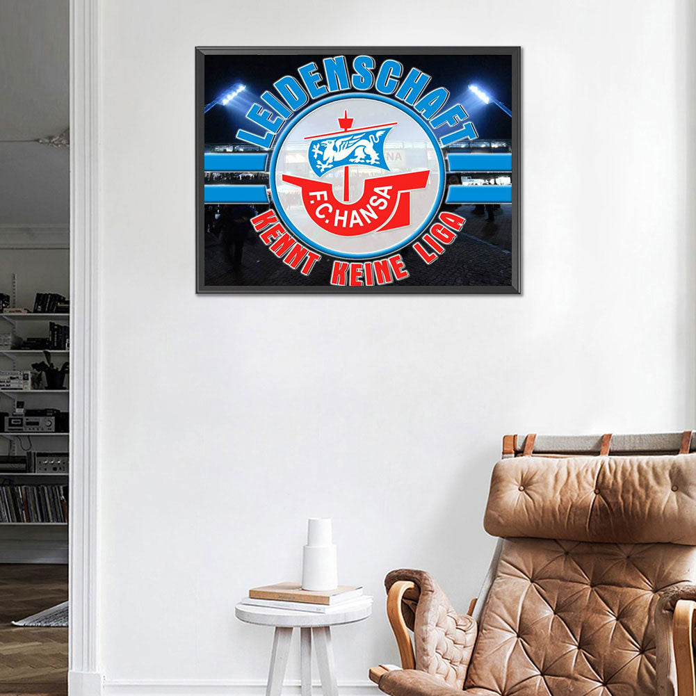 Team Logo - Full Round Drill Diamond Painting 40*30CM