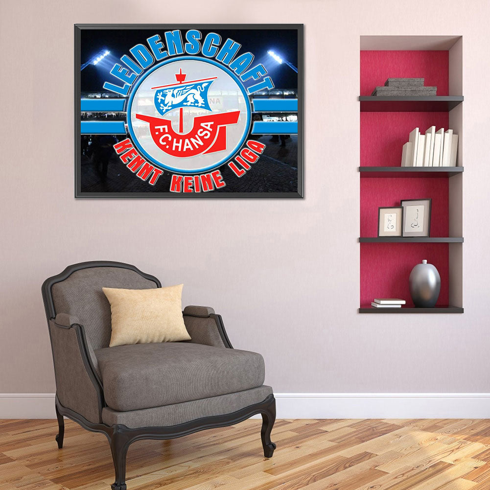 Team Logo - Full Round Drill Diamond Painting 40*30CM