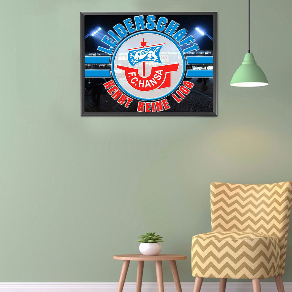 Team Logo - Full Round Drill Diamond Painting 40*30CM