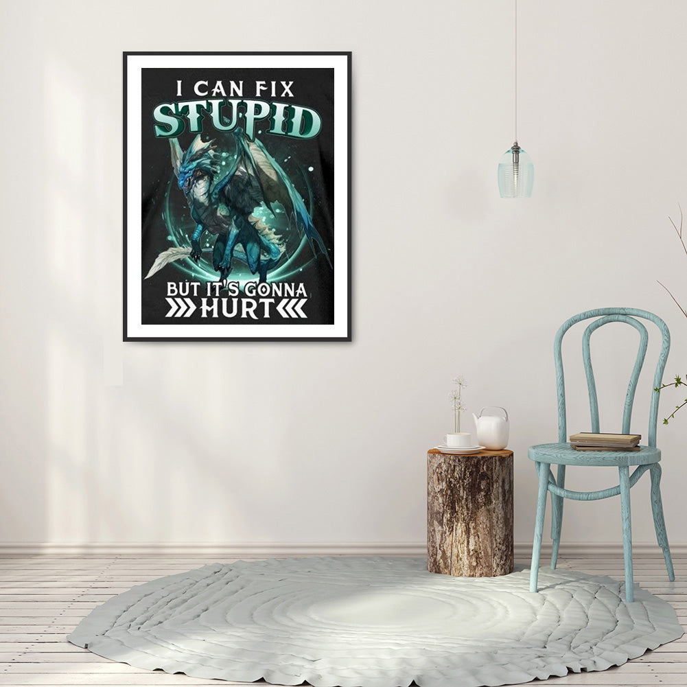 Animal Calligraphy - Full Square Drill Diamond Painting 40*50CM