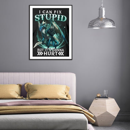 Animal Calligraphy - Full Square Drill Diamond Painting 40*50CM