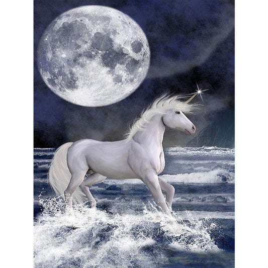 Unicorn - Full Round Drill Diamond Painting 30*40CM