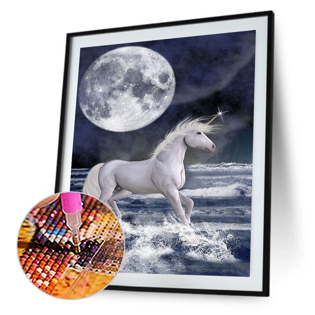 Unicorn - Full Round Drill Diamond Painting 30*40CM