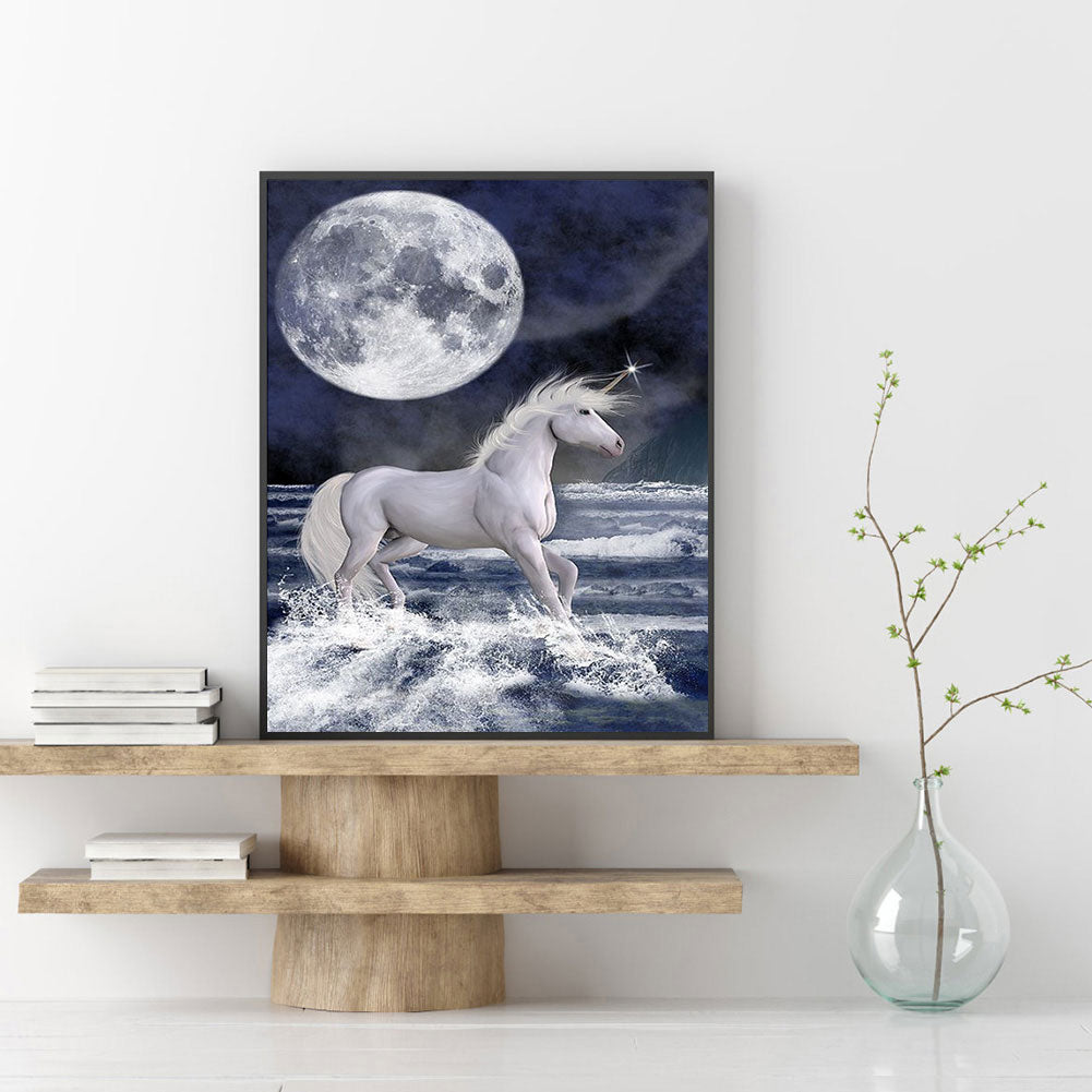 Unicorn - Full Round Drill Diamond Painting 30*40CM