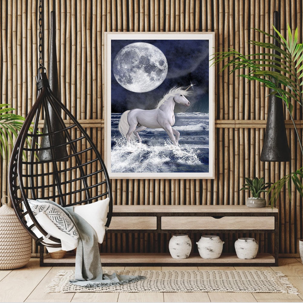 Unicorn - Full Round Drill Diamond Painting 30*40CM