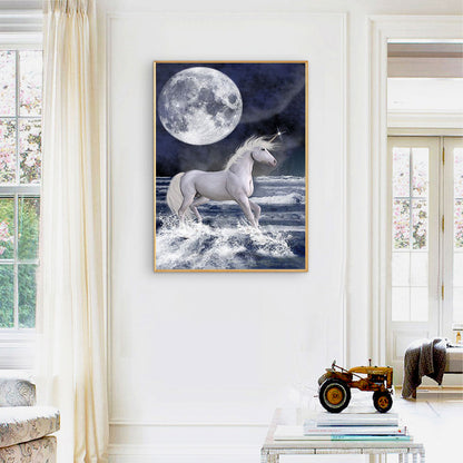 Unicorn - Full Round Drill Diamond Painting 30*40CM