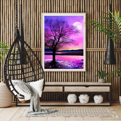 Purple Sunset - Full Square Drill Diamond Painting 30*40CM