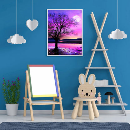 Purple Sunset - Full Square Drill Diamond Painting 30*40CM