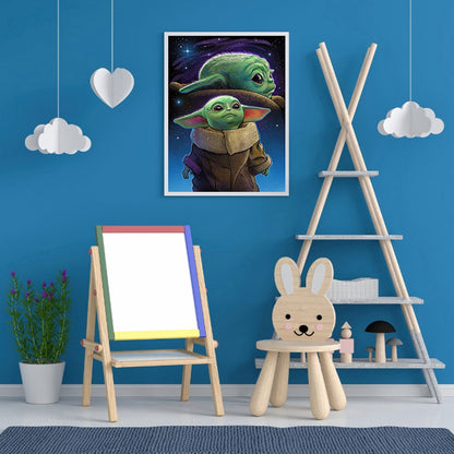 Yoda - Full Round Drill Diamond Painting 40*50CM