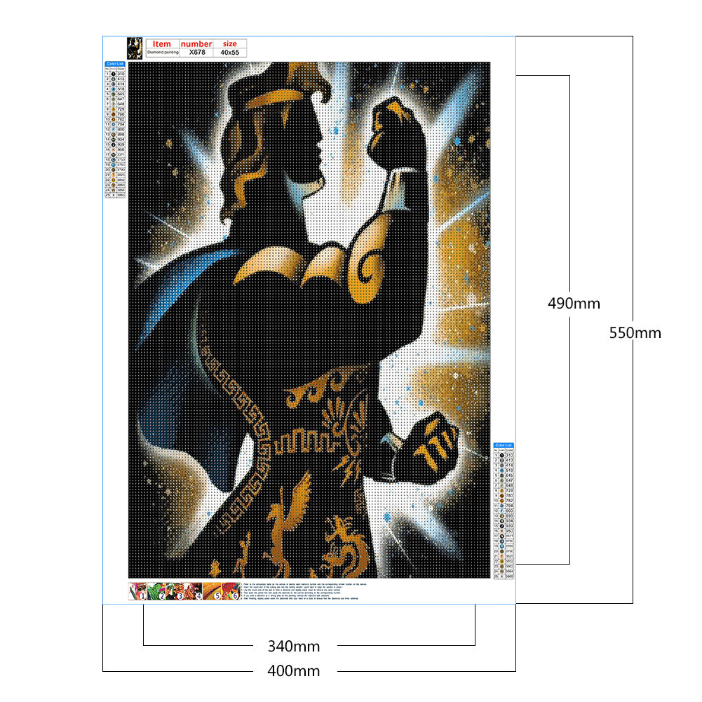 Disney Silhouette - Full Round Drill Diamond Painting 40*55CM