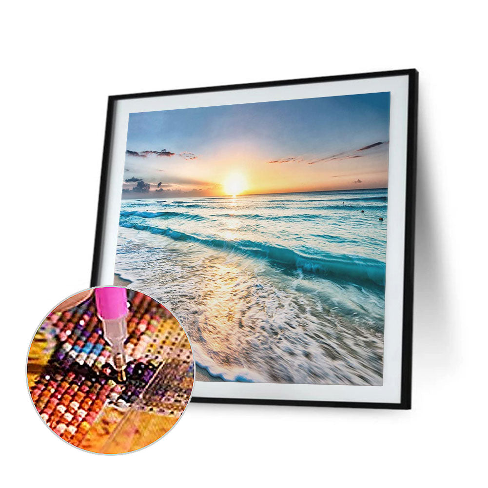 Beach Scenery - Full Square Drill Diamond Painting 30*30CM