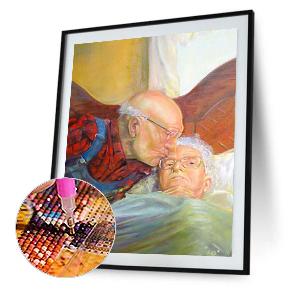 Elderly Couple - Full Square Drill Diamond Painting 30*40CM