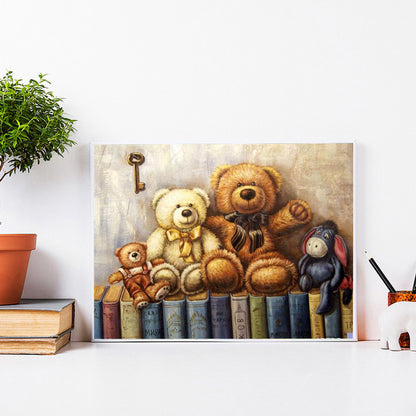 Teddy Bear - Full Round Drill Diamond Painting 40*30CM