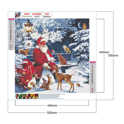 Santa Claus - Full Round Drill Diamond Painting 50*50CM