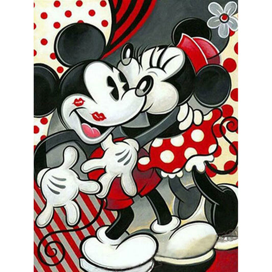 Mickey And Minnie - Full Round Drill Diamond Painting 50*60CM