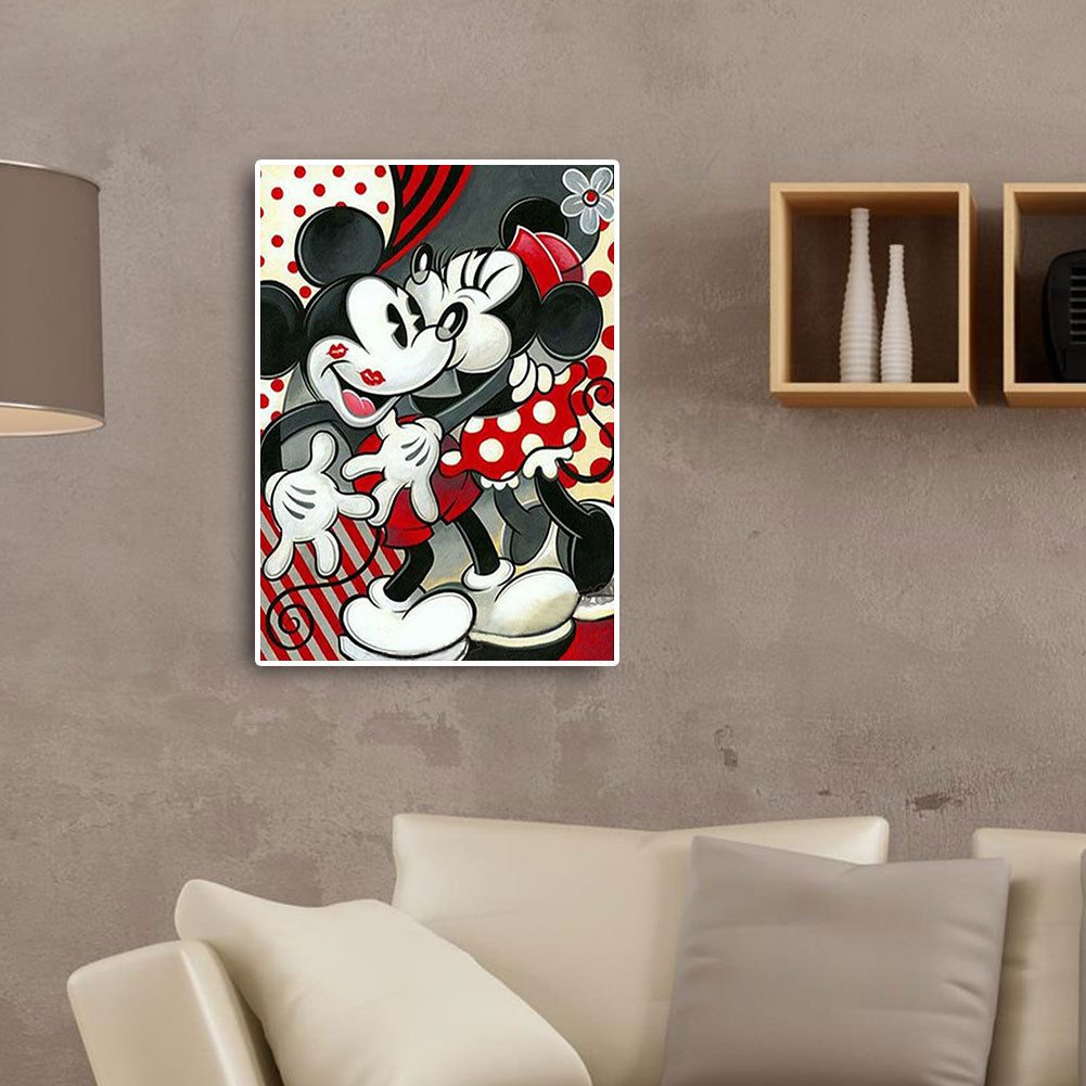 Mickey And Minnie - Full Round Drill Diamond Painting 50*60CM