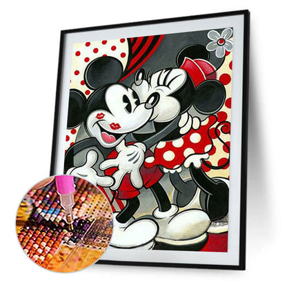 Mickey And Minnie - Full Round Drill Diamond Painting 50*60CM