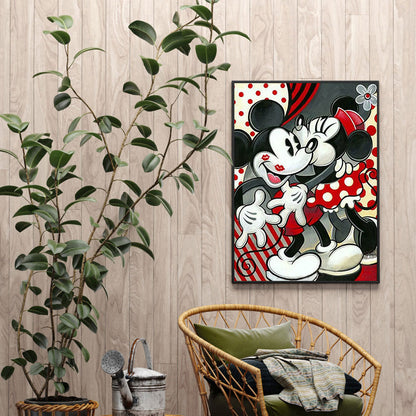 Mickey And Minnie - Full Round Drill Diamond Painting 50*60CM