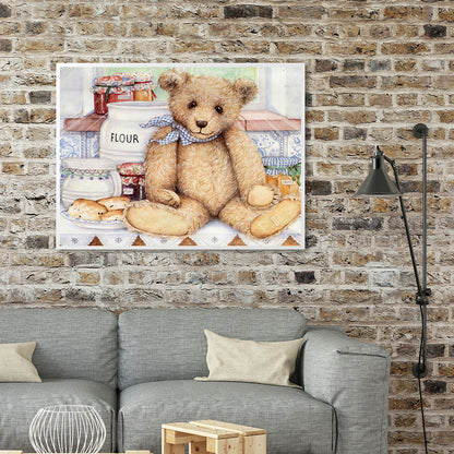 Teddy Bear - Full Round Drill Diamond Painting 40*30CM