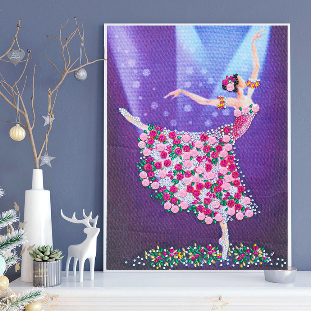 Ballet Girl - Special Shaped Drill Diamond Paiting 30*40CM