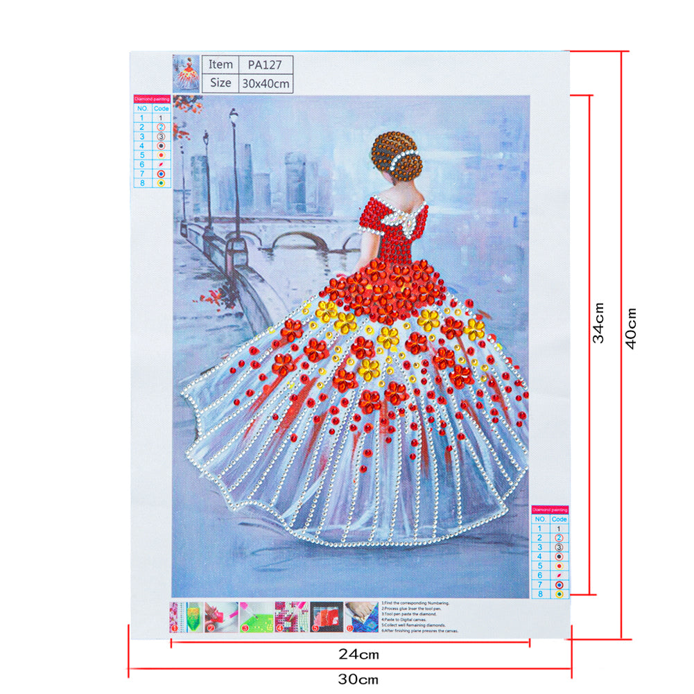 Ballet Girl - Special Shaped Drill Diamond Paiting 30*40CM