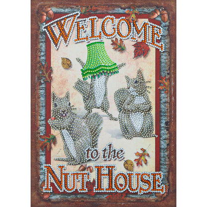 Squirrel Calligraphy - Special Shaped Drill Diamond Paiting 30*40CM