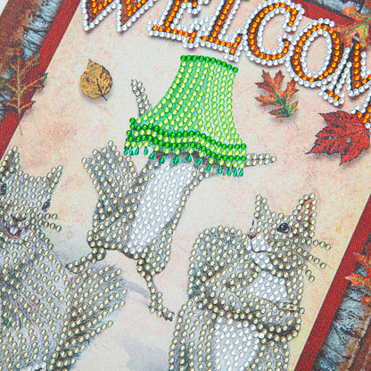 Squirrel Calligraphy - Special Shaped Drill Diamond Paiting 30*40CM