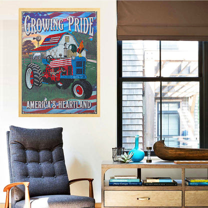 Karting Calligraphy And Painting - Special Shaped Drill Diamond Paiting 30*40CM