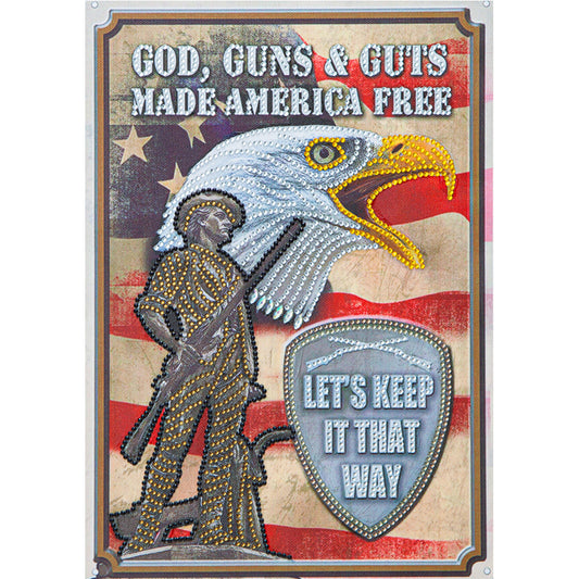 Eagle Calligraphy And Painting - Special Shaped Drill Diamond Paiting 30*40CM