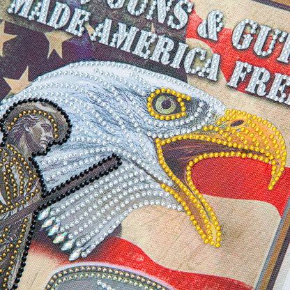 Eagle Calligraphy And Painting - Special Shaped Drill Diamond Paiting 30*40CM