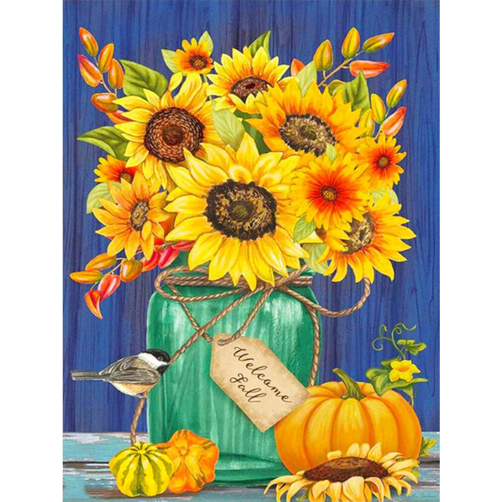 Sunflower - Full Round Drill Diamond Painting 40*50CM