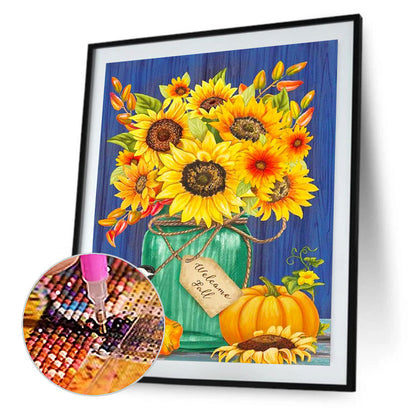 Sunflower - Full Round Drill Diamond Painting 40*50CM