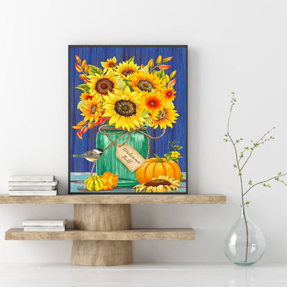 Sunflower - Full Round Drill Diamond Painting 40*50CM